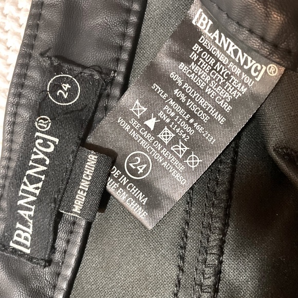NEVER WORN - BLANKNYC Vegan Leather Pants - Picture 6 of 6